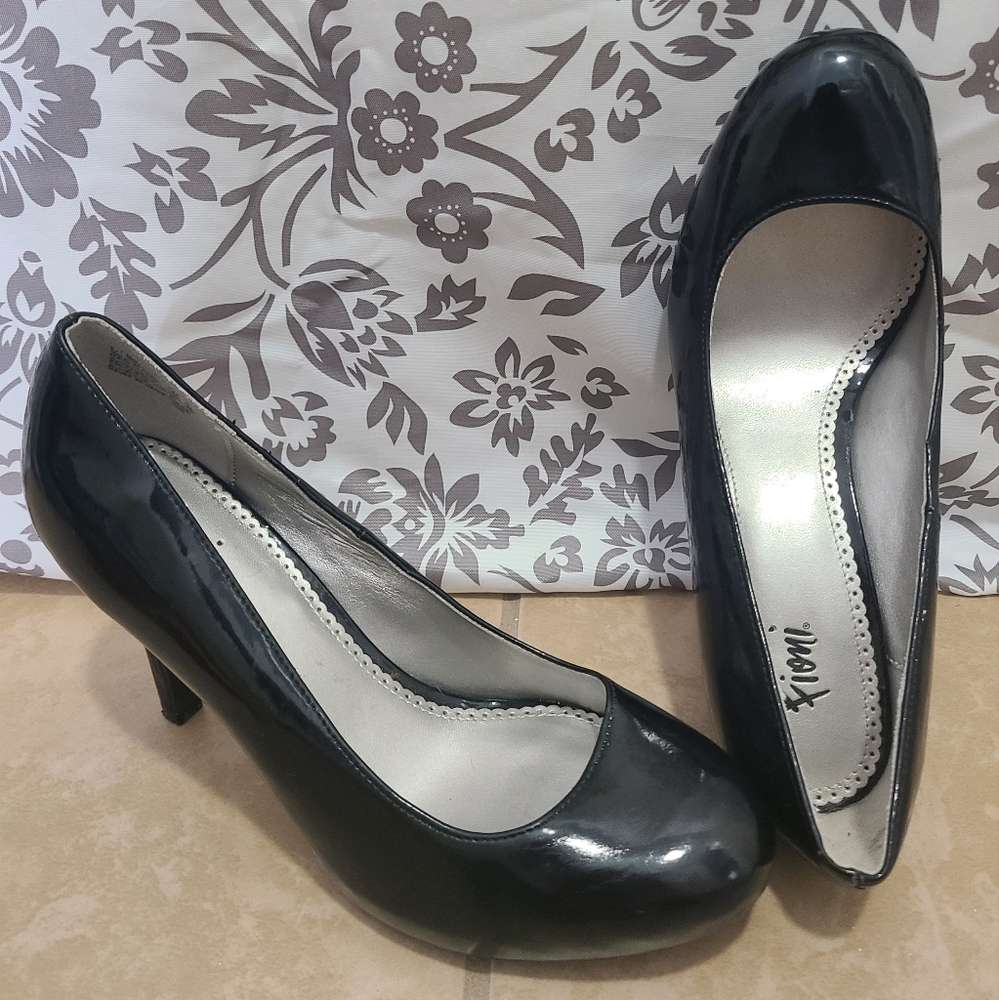 Black Patent Leather 3 inch Heels